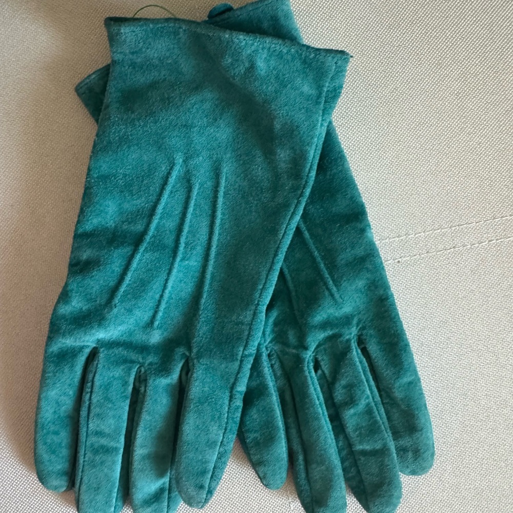 Merona Teal Suede Gloves
